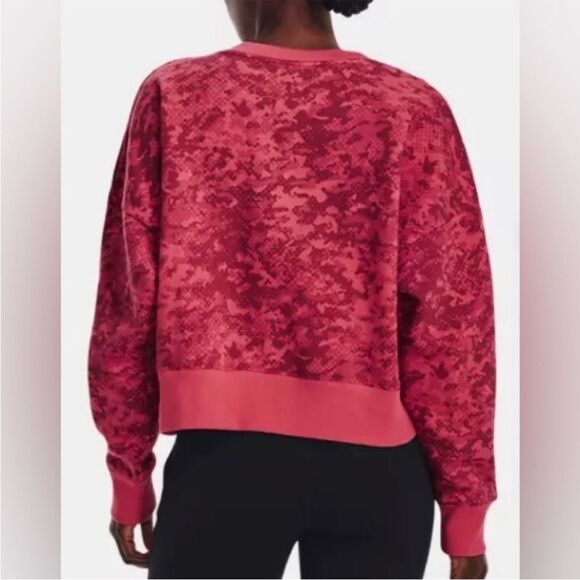 Under Armour Rival Fleece Camo Crew Womens Sweatshirt Medium NEW - Picture 5 of 10